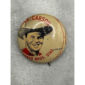 Vtg Cereal Toy Quaker Pin Jack Carson Warner Bros. Star Miss Print Puffed Wheat